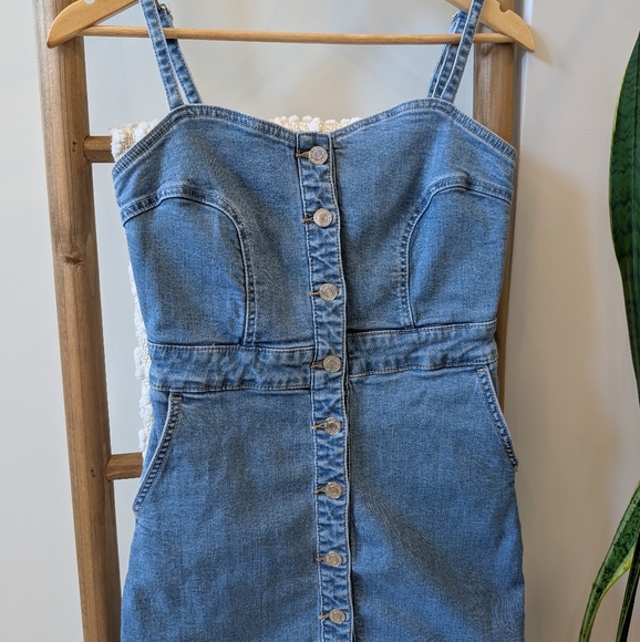 Guess Denim Button-Down Mini Dress - Picture 4 of 8